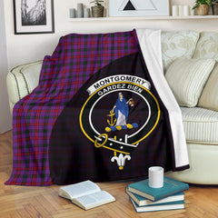 Montgomery Modern Tartan Crest Blanket Wave Style