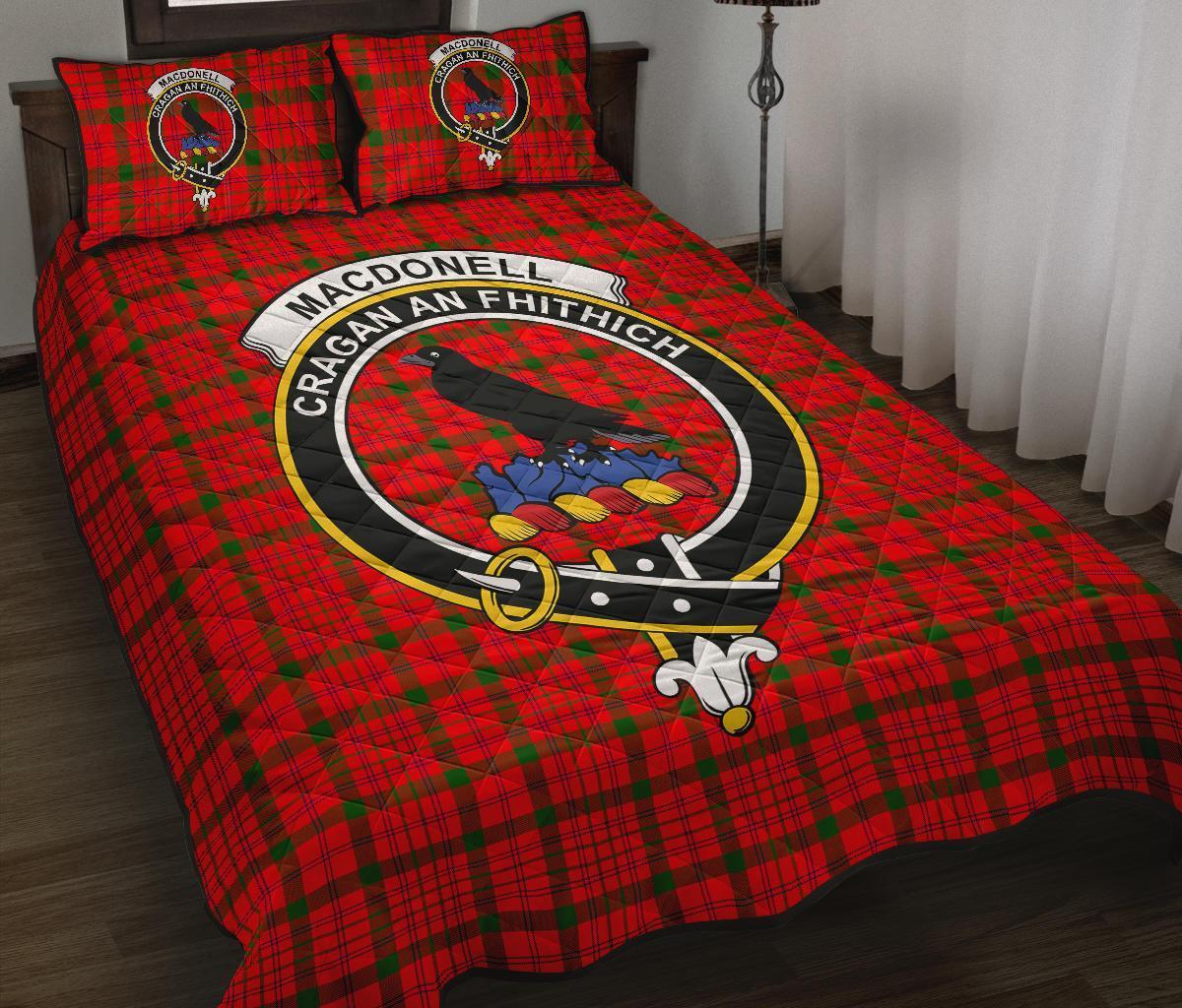 MacDonnell of Keppoch Modern Tartan Crest Quilt Bed Set