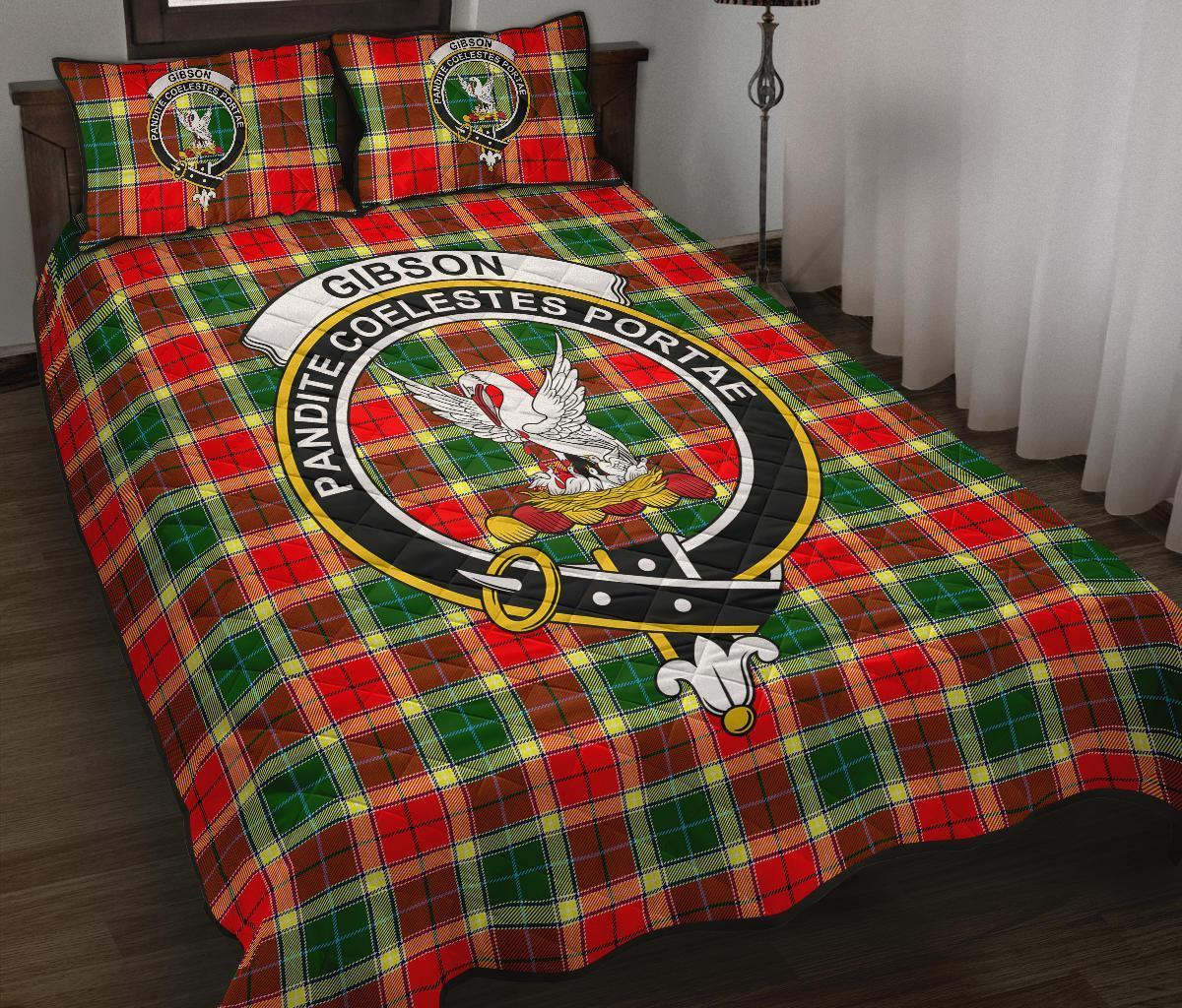 Gibbs Tartan Crest Quilt Bed Set