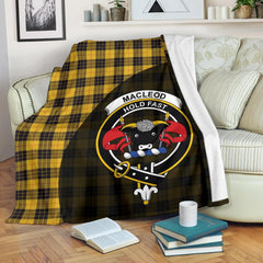 MacLeod of Lewis Ancient Tartan Crest Blanket Wave Style