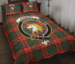 Stewart of Appin Ancient Tartan Crest Quilt Bed Set