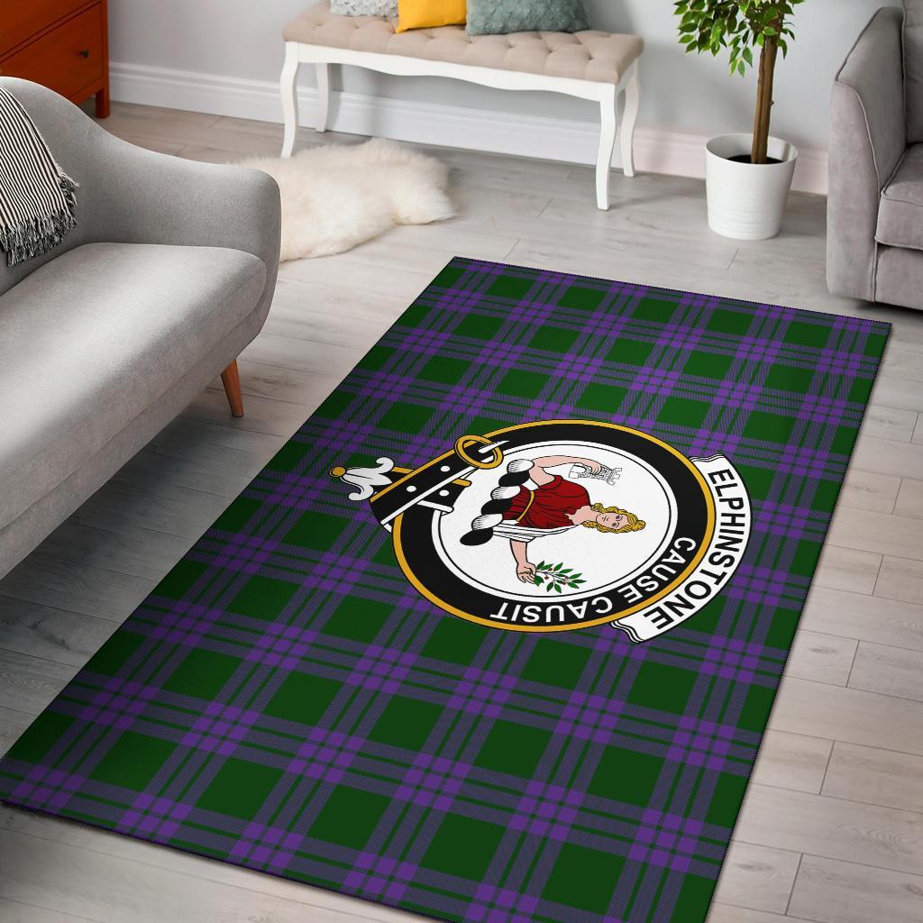 Elphinstone Tartan Crest Area Rug