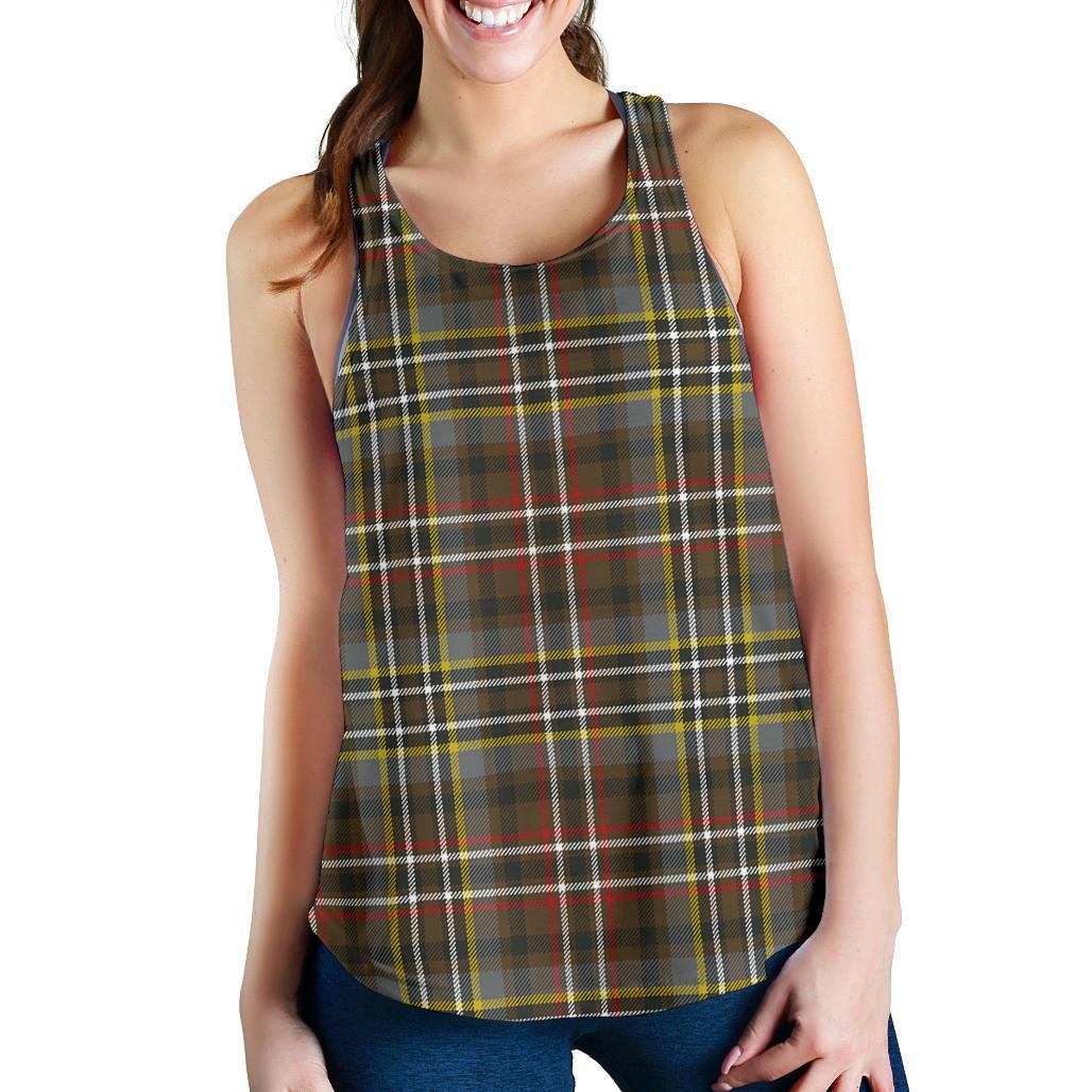 Scott Green Weathered Tartan Women Racerback Tank Top