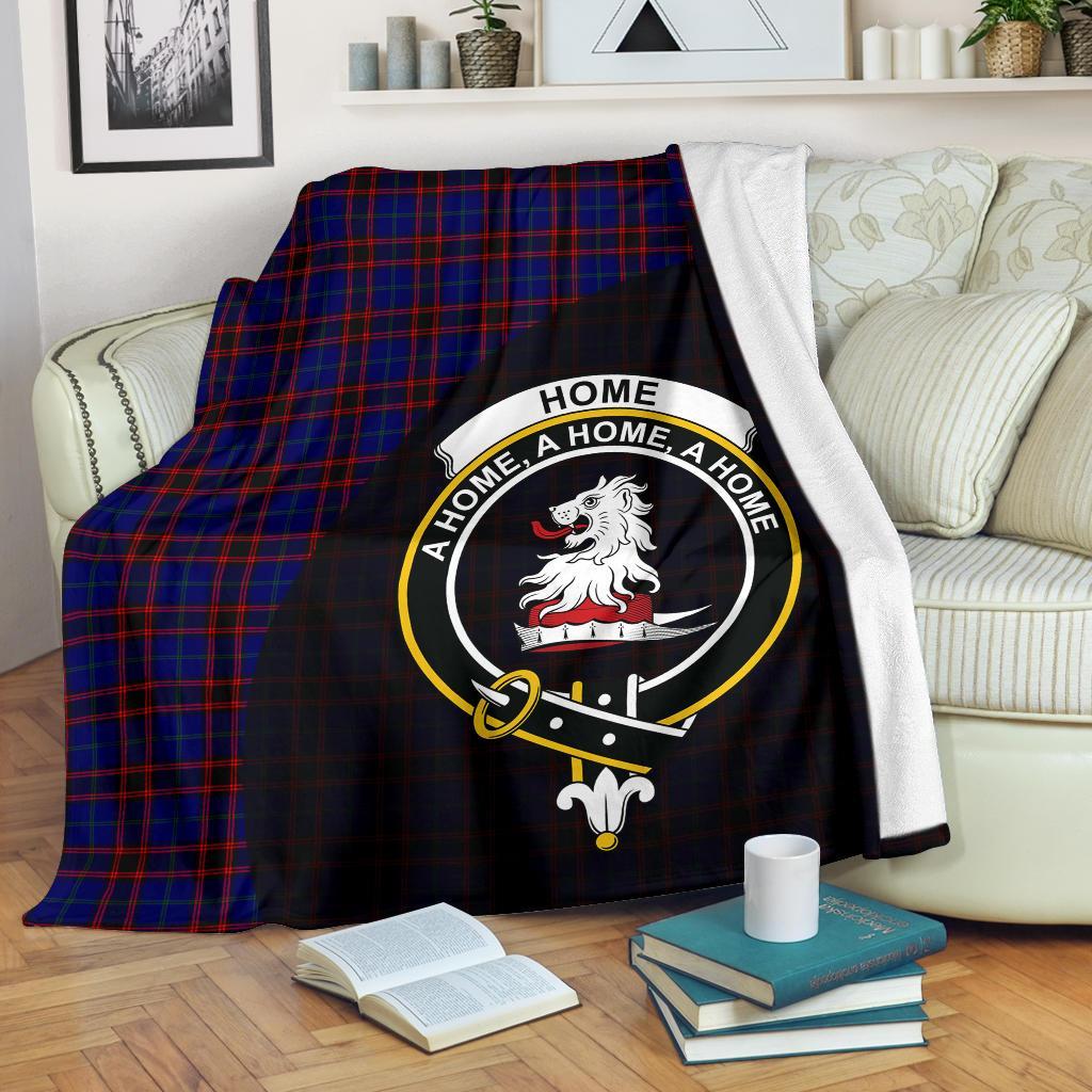 Home Modern Tartan Crest Blanket Wave Style