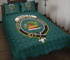 Douglas Ancient Tartan Crest Quilt Bed Set