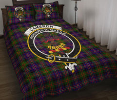 Cameron of Erracht Modern Tartan Crest Quilt Bed Set