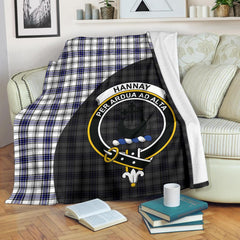 Hannay Modern Tartan Crest Blanket Wave Style