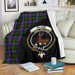 Blair Modern Tartan Crest Blanket Wave Style