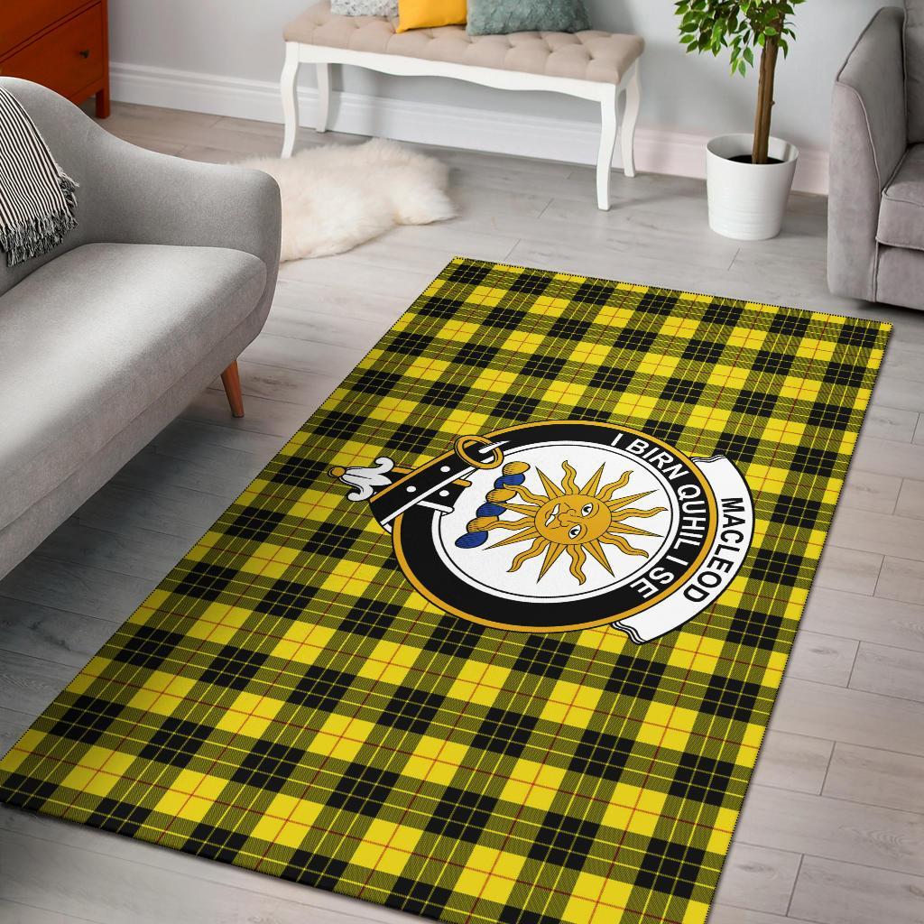 MacLeod Of Lewis Tartan Crest Area Rug