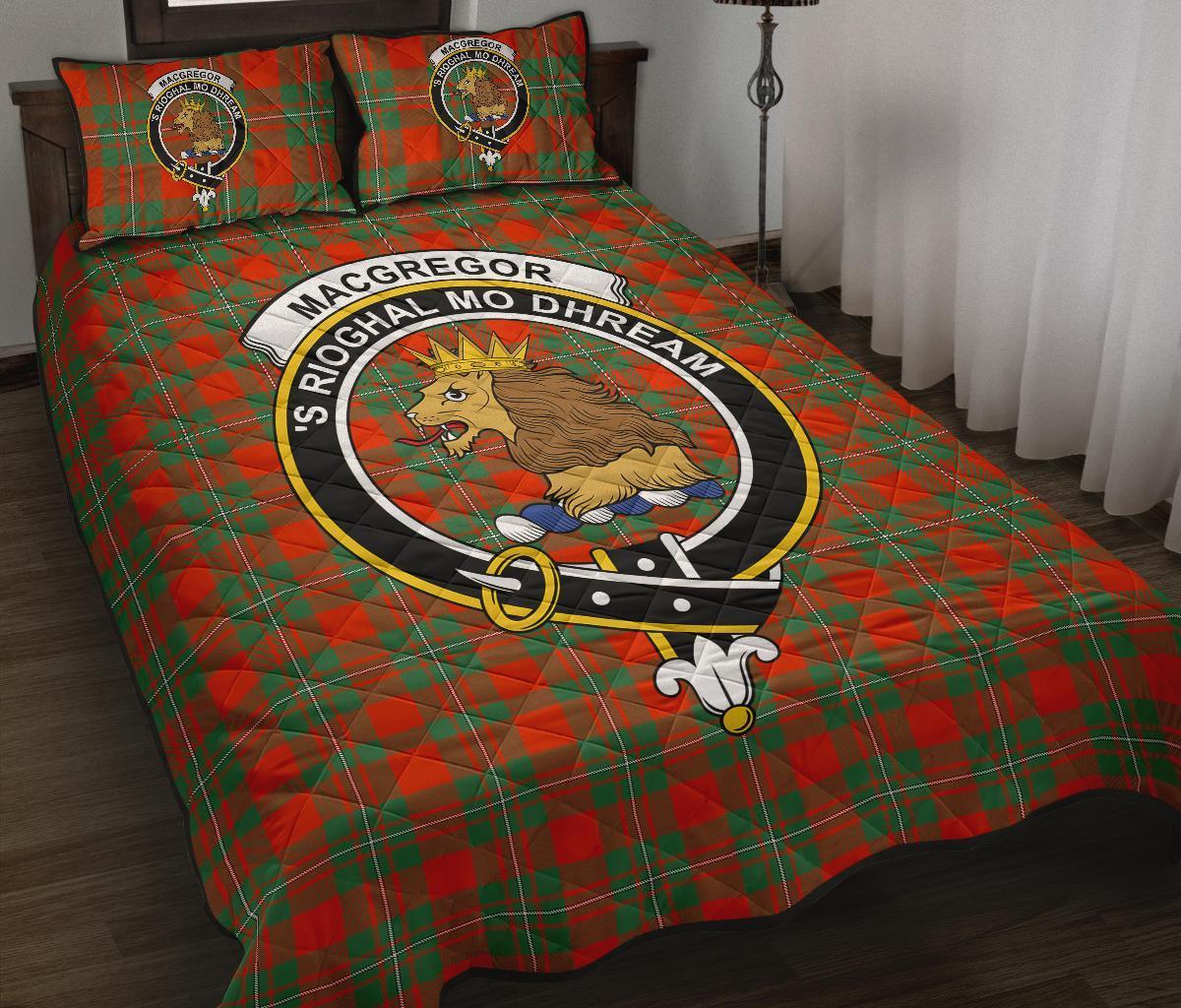 MacGregor Ancient Tartan Crest Quilt Bed Set