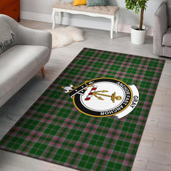 Gray Tartan Crest Area Rug