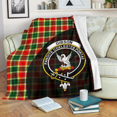 Gibbs Tartan Crest Blanket Wave Style