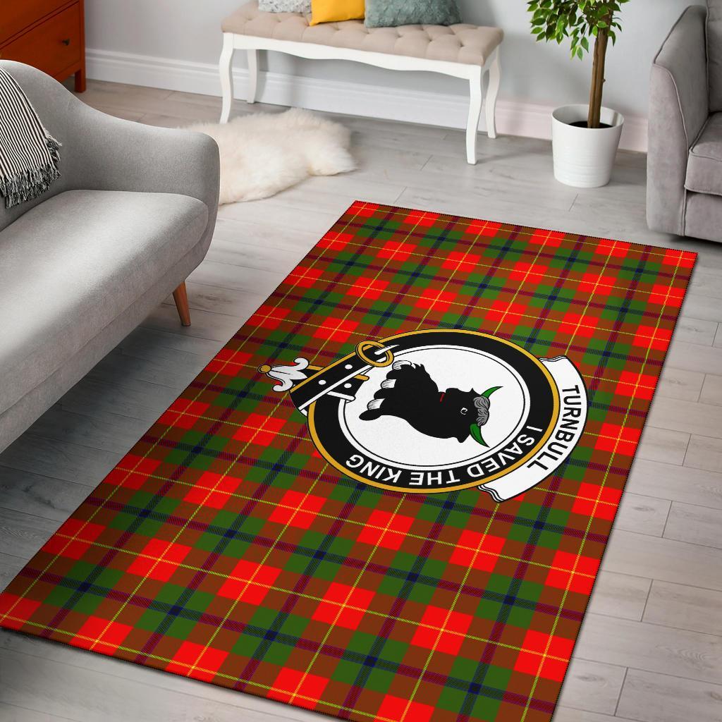 Turnbull Tartan Crest Area Rug