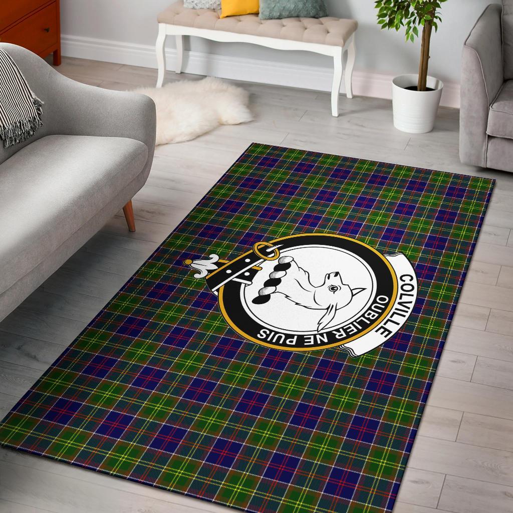 Colville Tartan Crest Area Rug