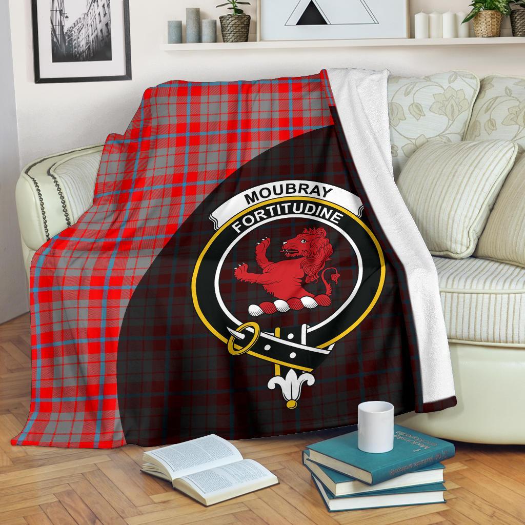 Moubray Tartan Crest Blanket Wave Style