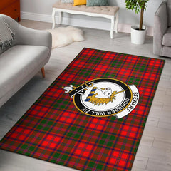 Stewart (Of Appin) Tartan Crest Area Rug