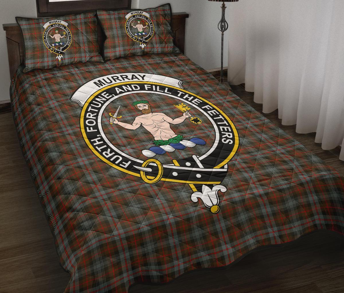 Murray of Atholl Weathered Tartan Crest Quilt Bed Set