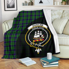 Duncan Modern Tartan Crest Blanket Wave Style