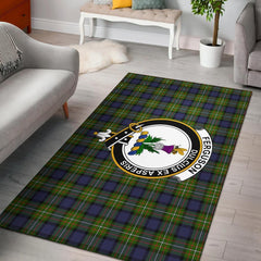 Fergusson Modern Tartan Crest Area Rug