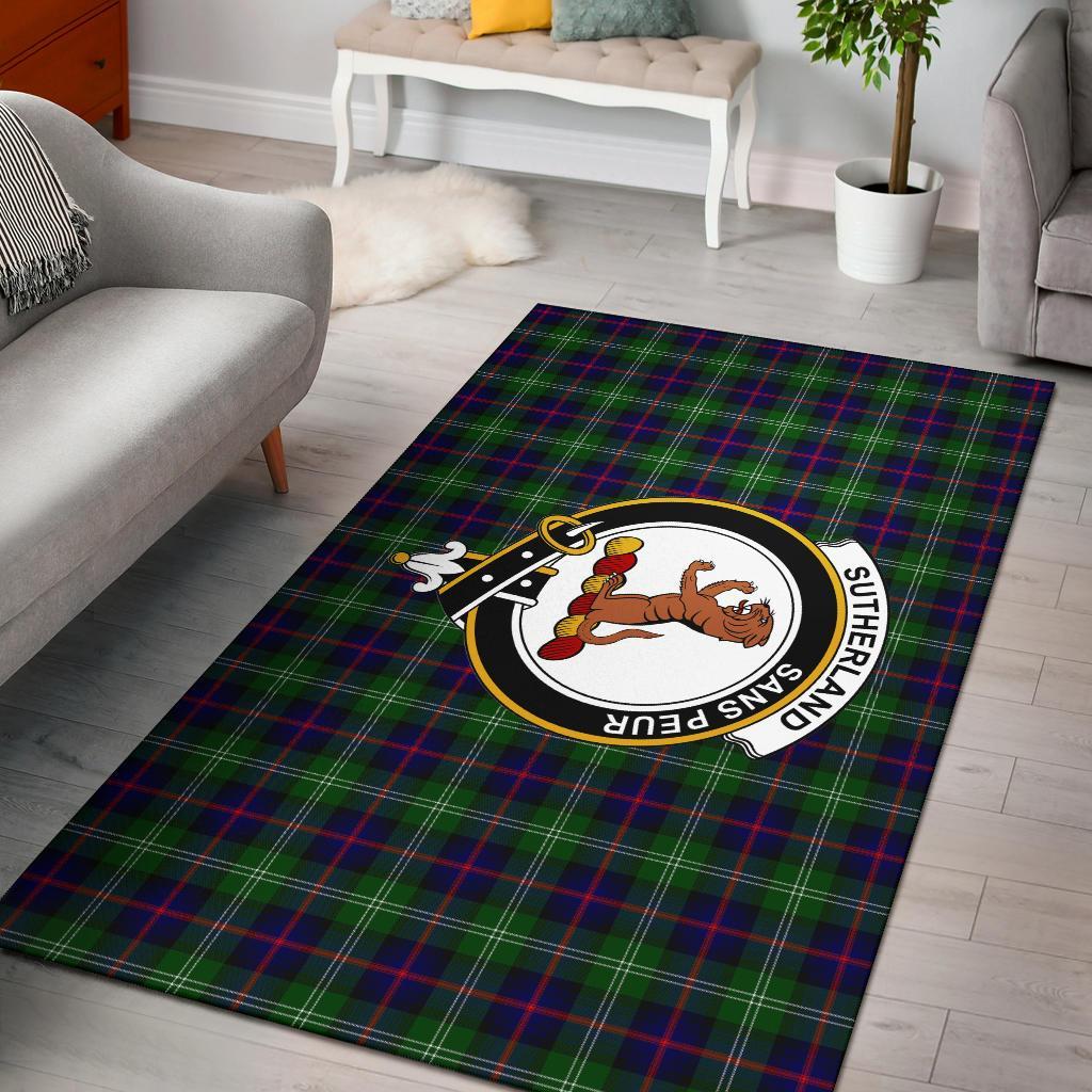 Sutherland Tartan Crest Area Rug