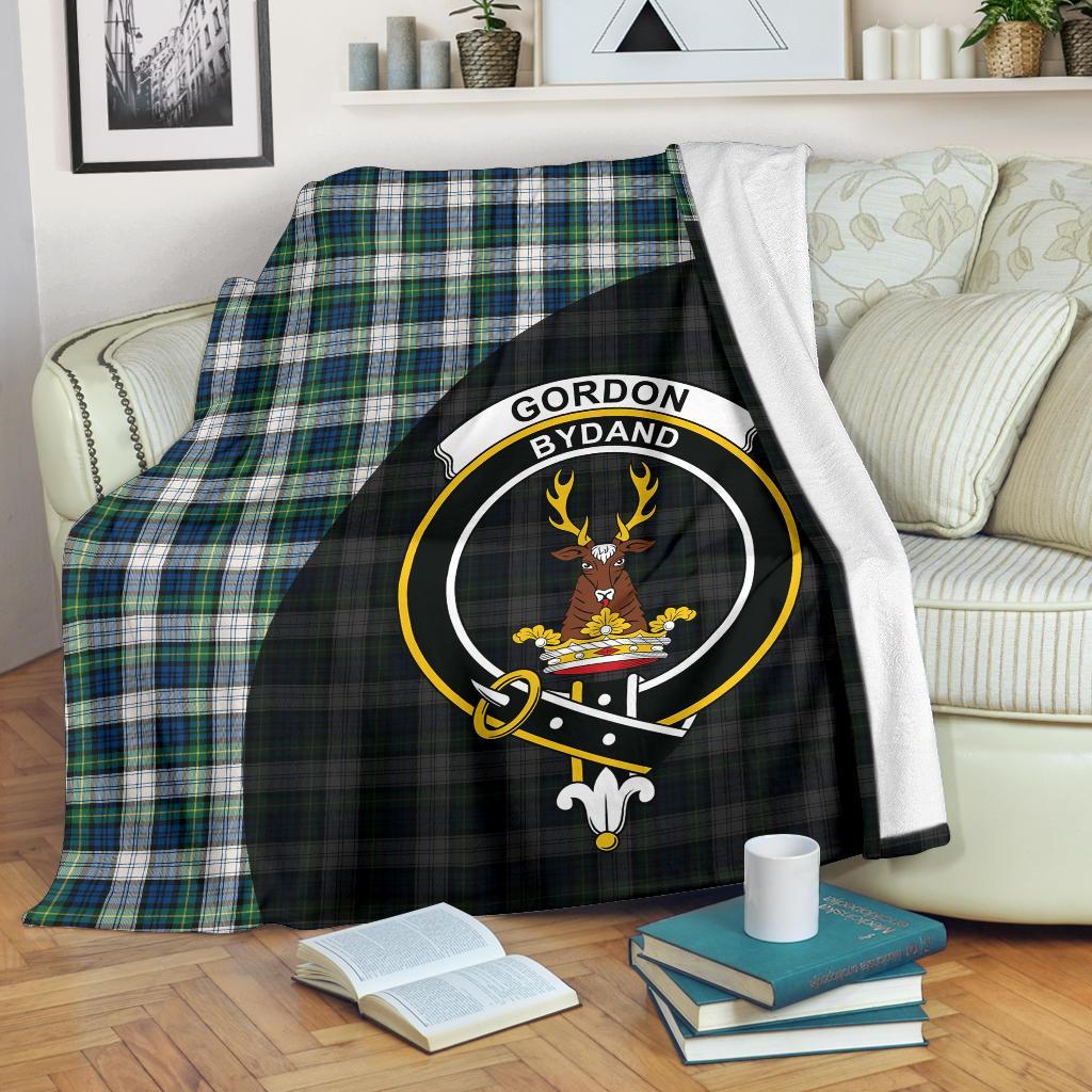 Gordon Dress Ancient Tartan Crest Blanket Wave Style