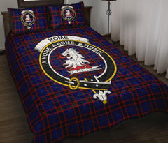 Home Modern Tartan Crest Quilt Bed Set