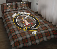 MacRae Hunting Weathered Tartan Crest Quilt Bed Set