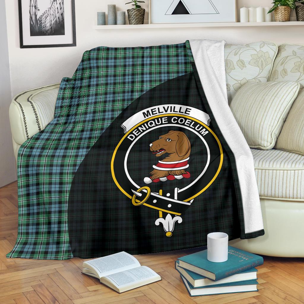 Melville Tartan Crest Blanket Wave Style