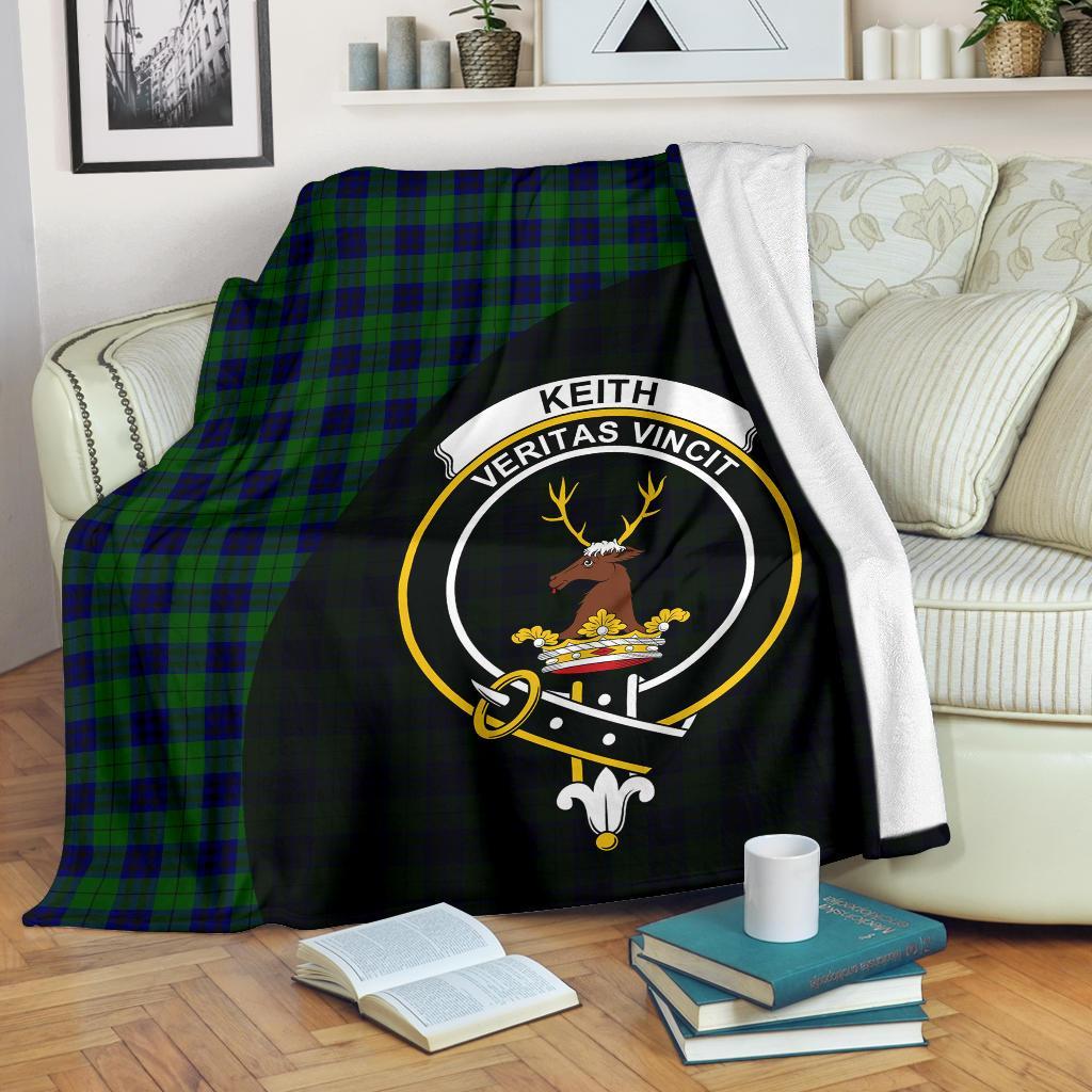 Keith Modern Tartan Crest Blanket Wave Style