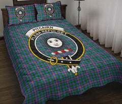 Pitcairn Hunting Tartan Crest Quilt Bed Set