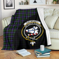 Galbraith Modern Tartan Crest Blanket Wave Style