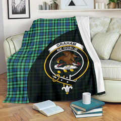 Graham of Montrose Ancient Tartan Crest Blanket Wave Style