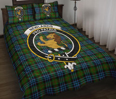 Newlands of Lauriston Tartan Crest Quilt Bed Set