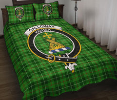 Galloway District Tartan Crest Quilt Bed Set