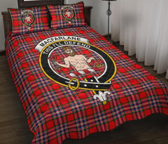 MacFarlane Modern Tartan Crest Quilt Bed Set