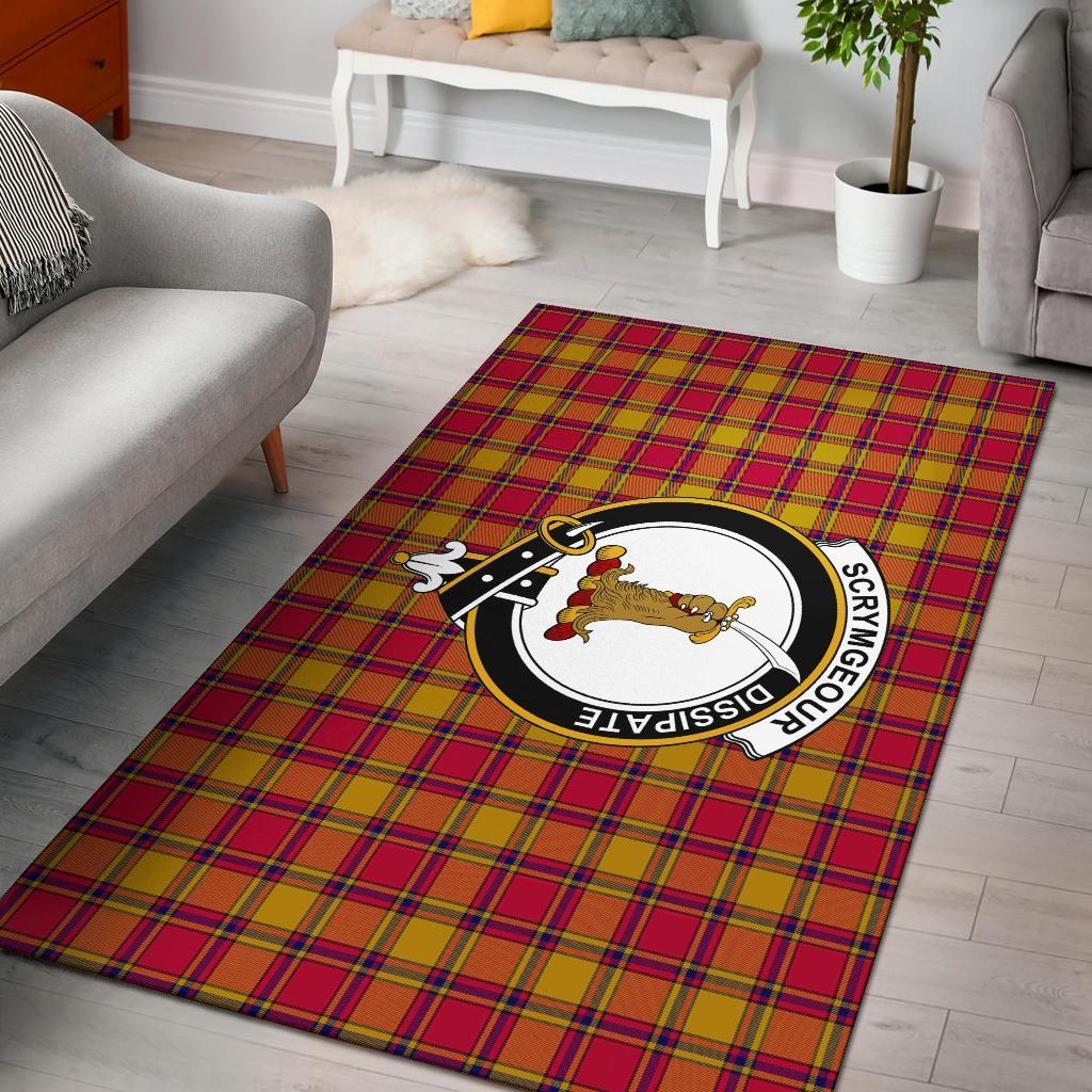 Scrymgeour Tartan Crest Area Rug