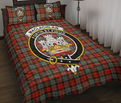 MacLachlan Weathered Tartan Crest Quilt Bed Set