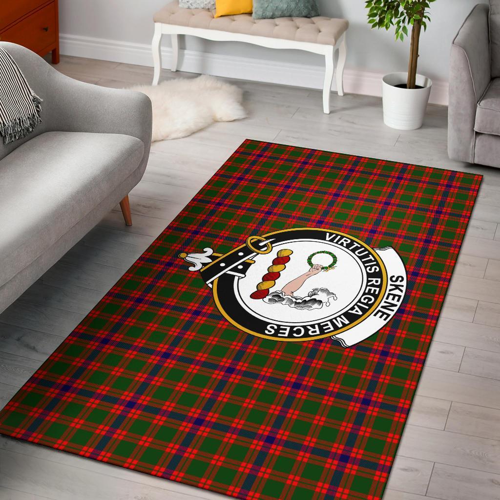 Skene Tartan Crest Area Rug