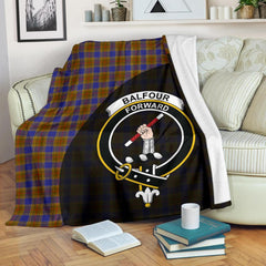 Balfour Modern Tartan Crest Blanket Wave Style