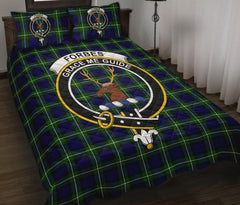 Forbes Modern Tartan Crest Quilt Bed Set