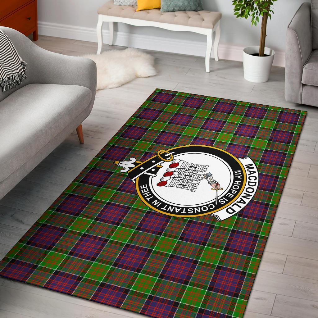 Macdonald (Clan Ranald) Tartan Crest Area Rug