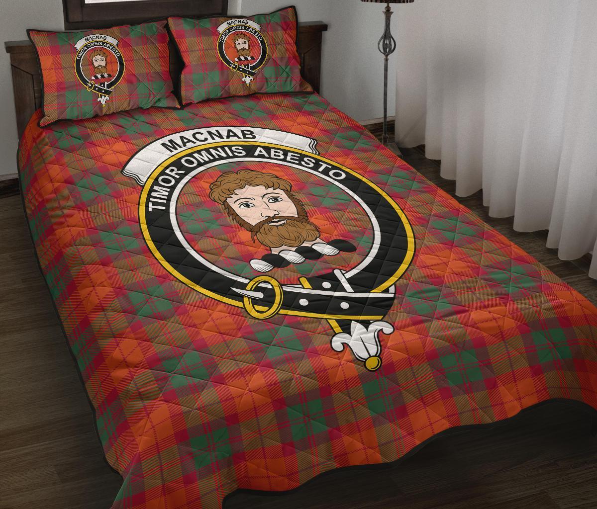 MacNab Ancient Tartan Crest Quilt Bed Set