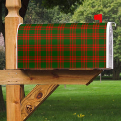 Menzies Green Modern Tartan Mailbox