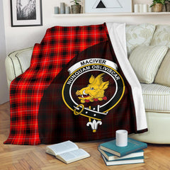 MacIver Modern Tartan Crest Blanket Wave Style