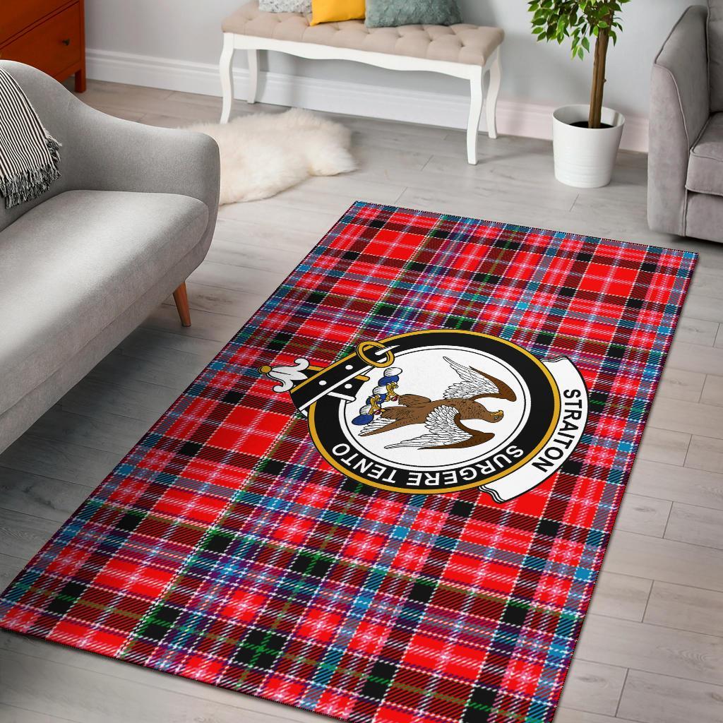 Straiton Tartan Crest Area Rug