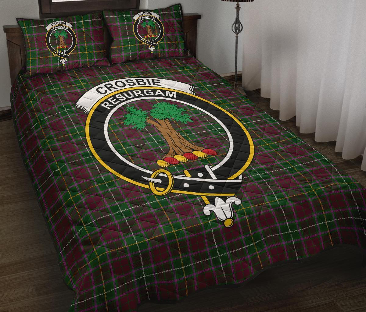 Crosbie Tartan Crest Quilt Bed Set