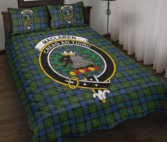 MacLaren Ancient Tartan Crest Quilt Bed Set