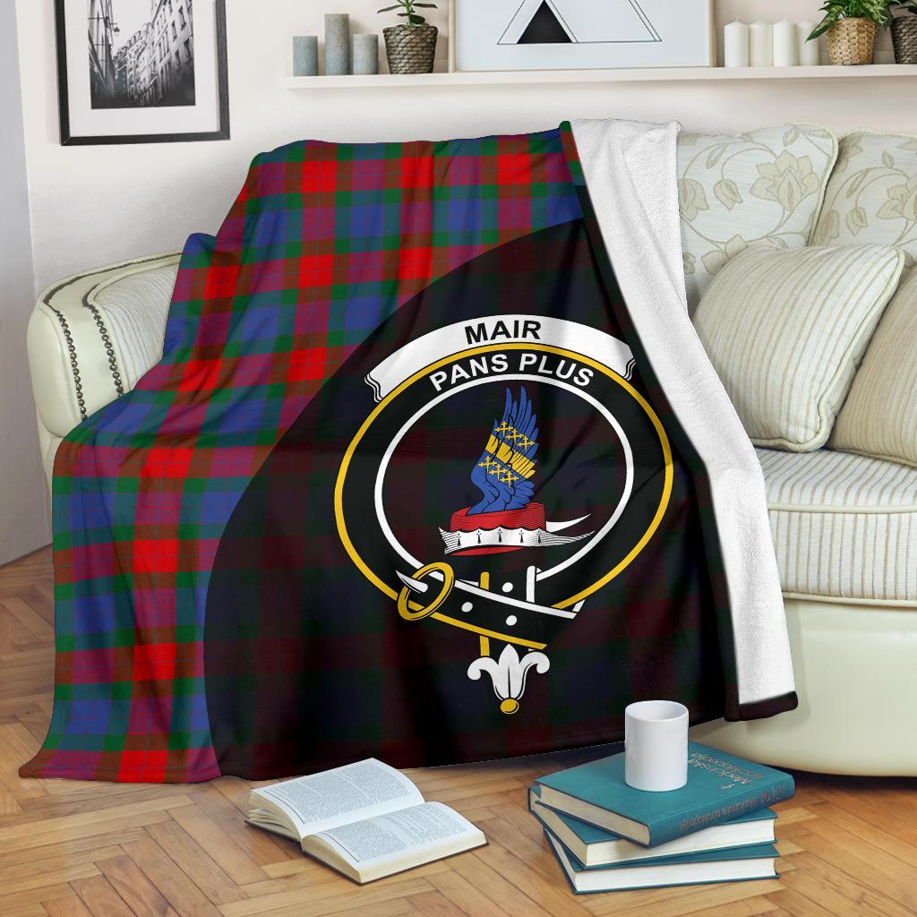 Mar Tartan Crest Blanket Wave Style