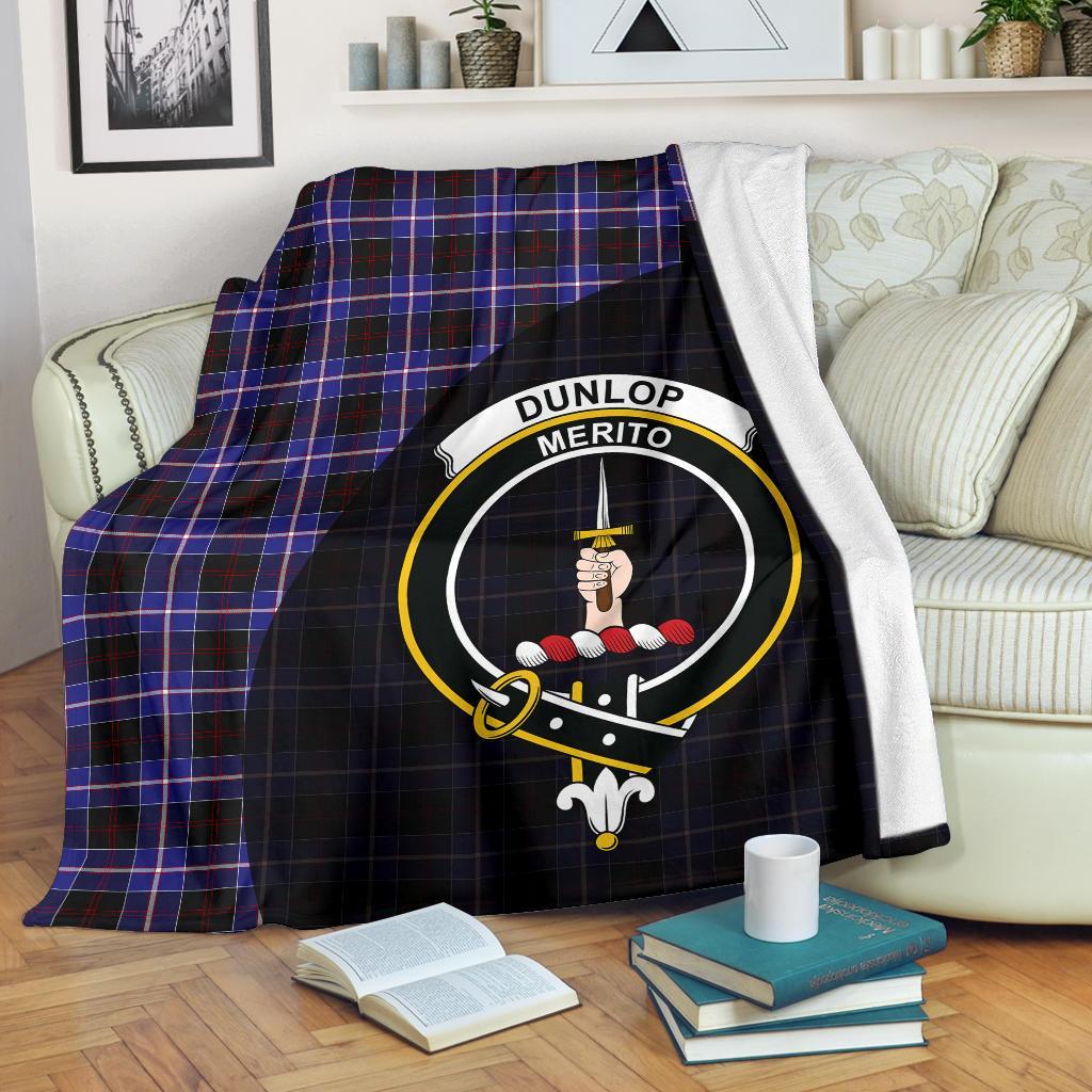 Dunlop Modern Tartan Crest Blanket Wave Style