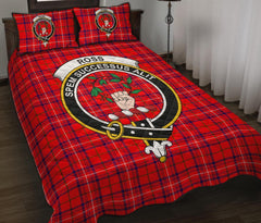 Rose Modern Tartan Crest Quilt Bed Set